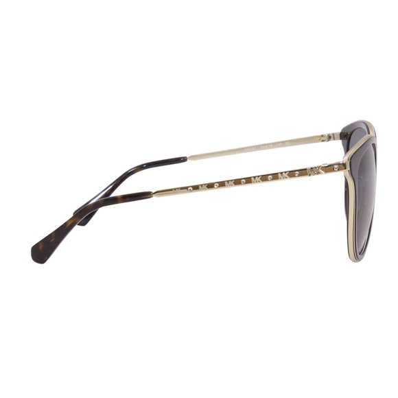 New in Case Original MICHAEL KORS Adrianna Bright Round Sunglasses MK1099B Gold main image 13